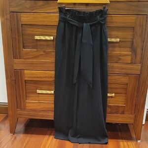Express Black Paperbag Waist Pants